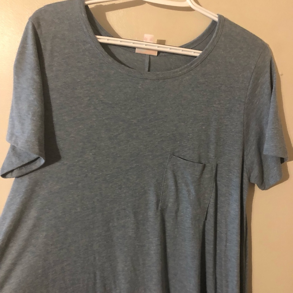 LuLaRoe Medium Carly Light Heathered Blue